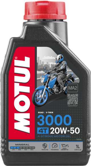 Моторное масло Motul 3000 4T 20W-50, 1л