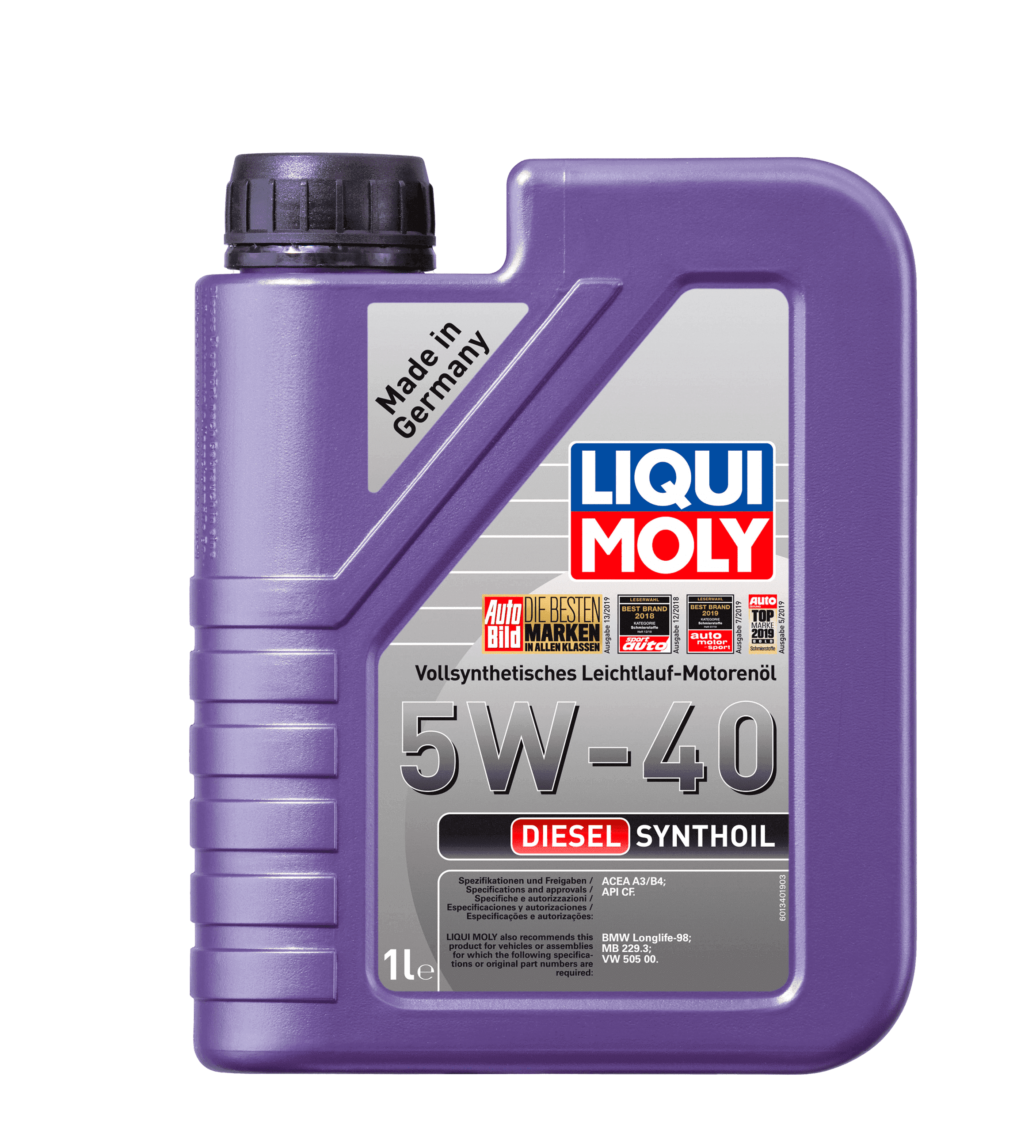Моторное масло Liqui Moly Diesel Synthoil 5W-40, 1л
