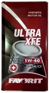 Моторное масло Favorit Ultra XFE 5W40 API SN/CF Metal / ULTRAXFE5W404+1 (5л)