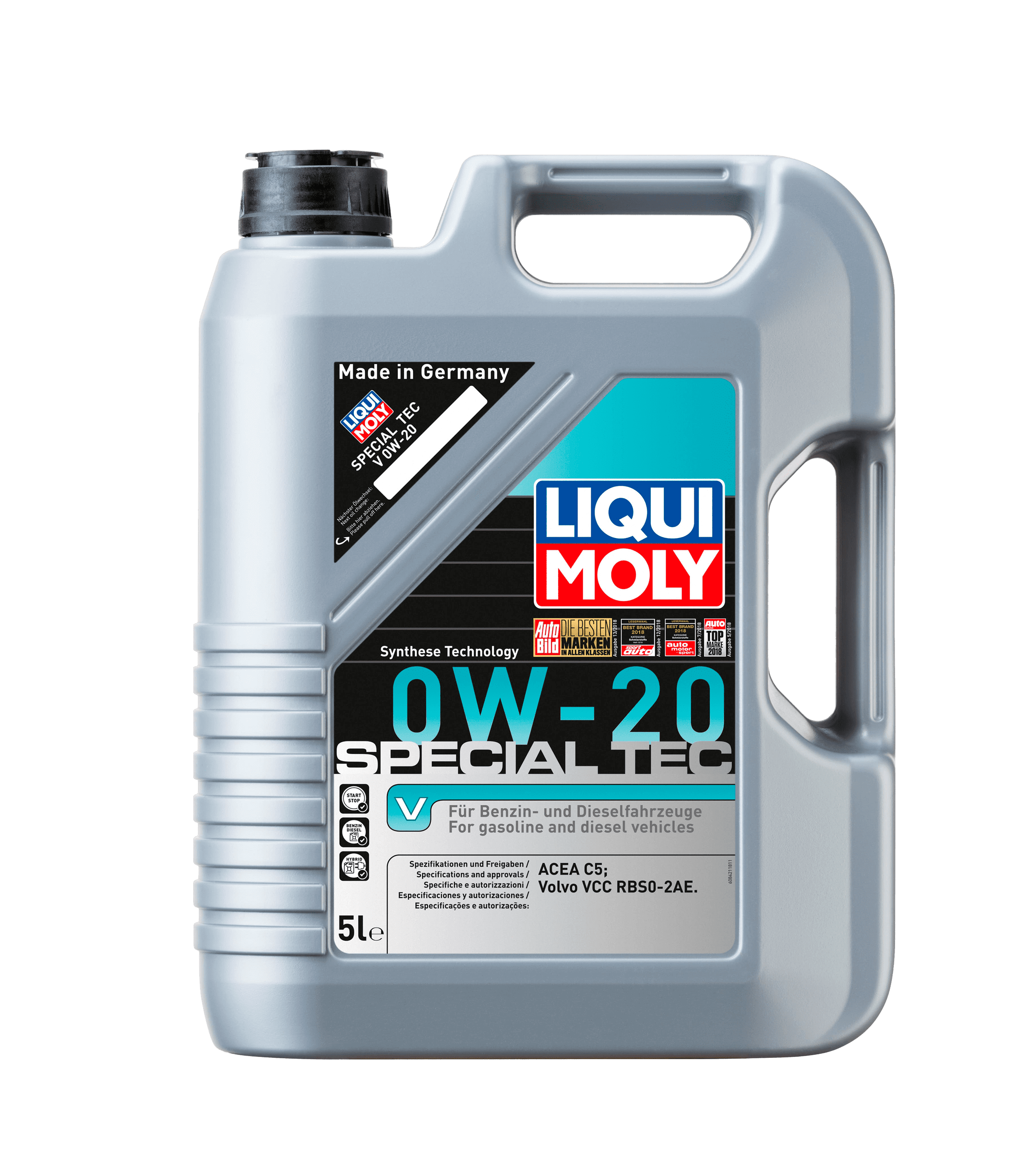 Моторное масло Liqui Moly Special Tec V 0W-20, 5л