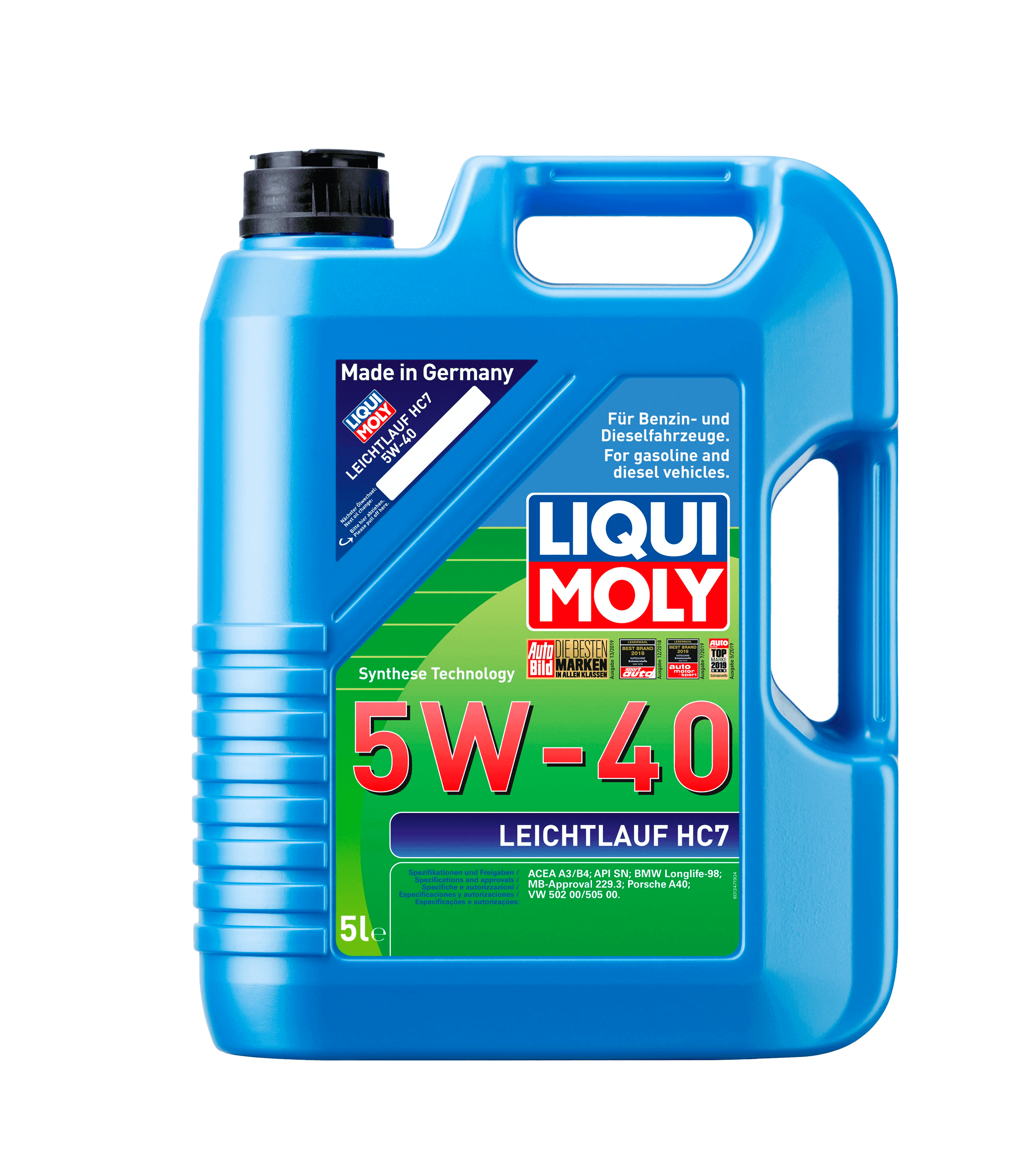 Моторное масло Liqui Moly Leichtlauf HC7 5W-40, 5л