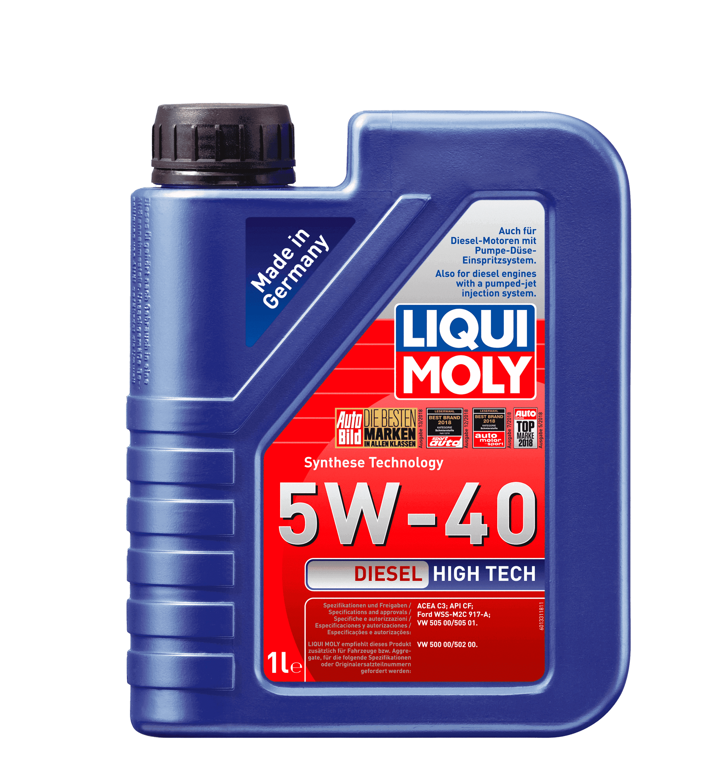 Моторное масло Liqui Moly Diesel High Tech 5W-40, 1л
