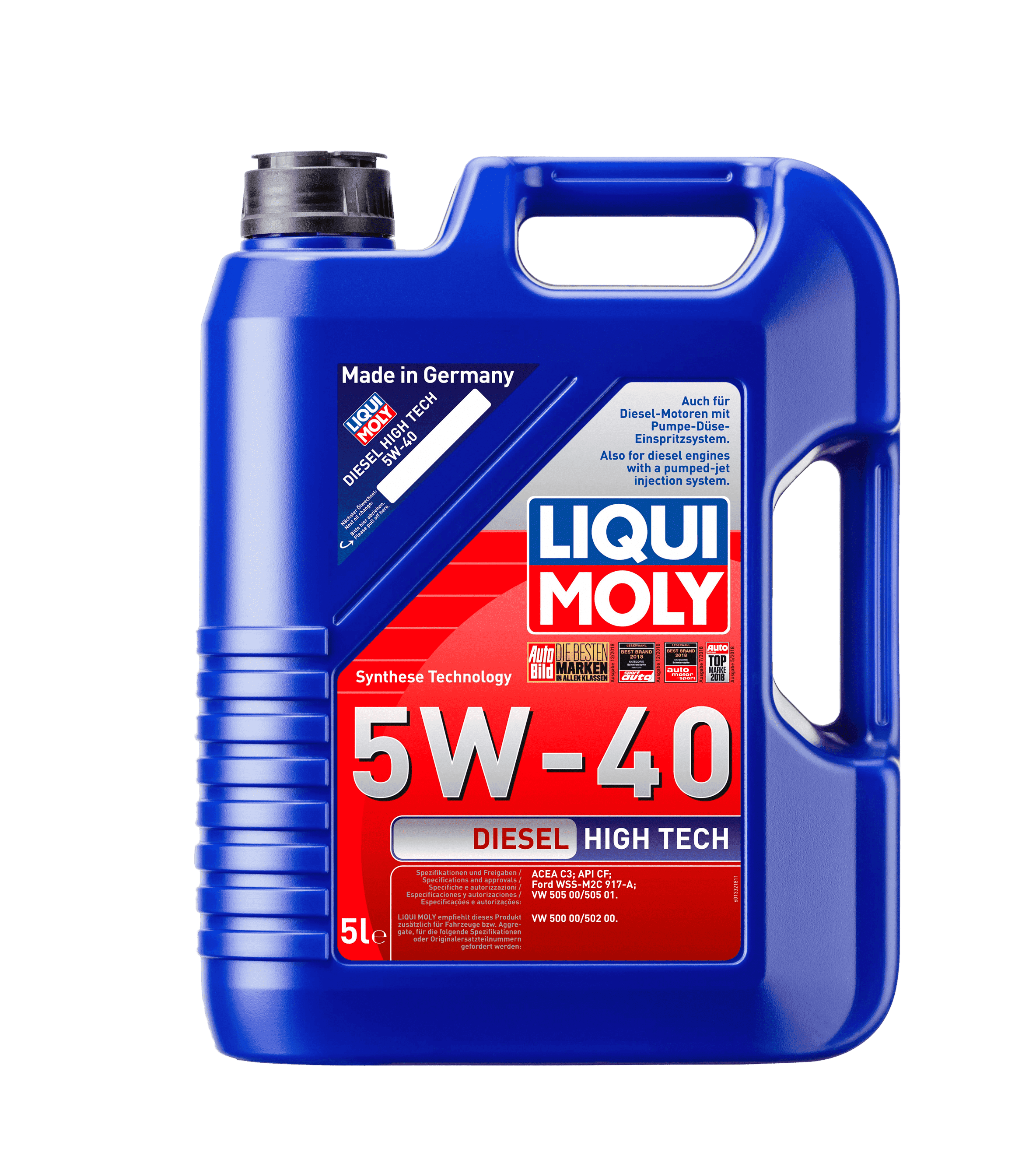 Моторное масло Liqui Moly Diesel High Tech 5W-40, 5л