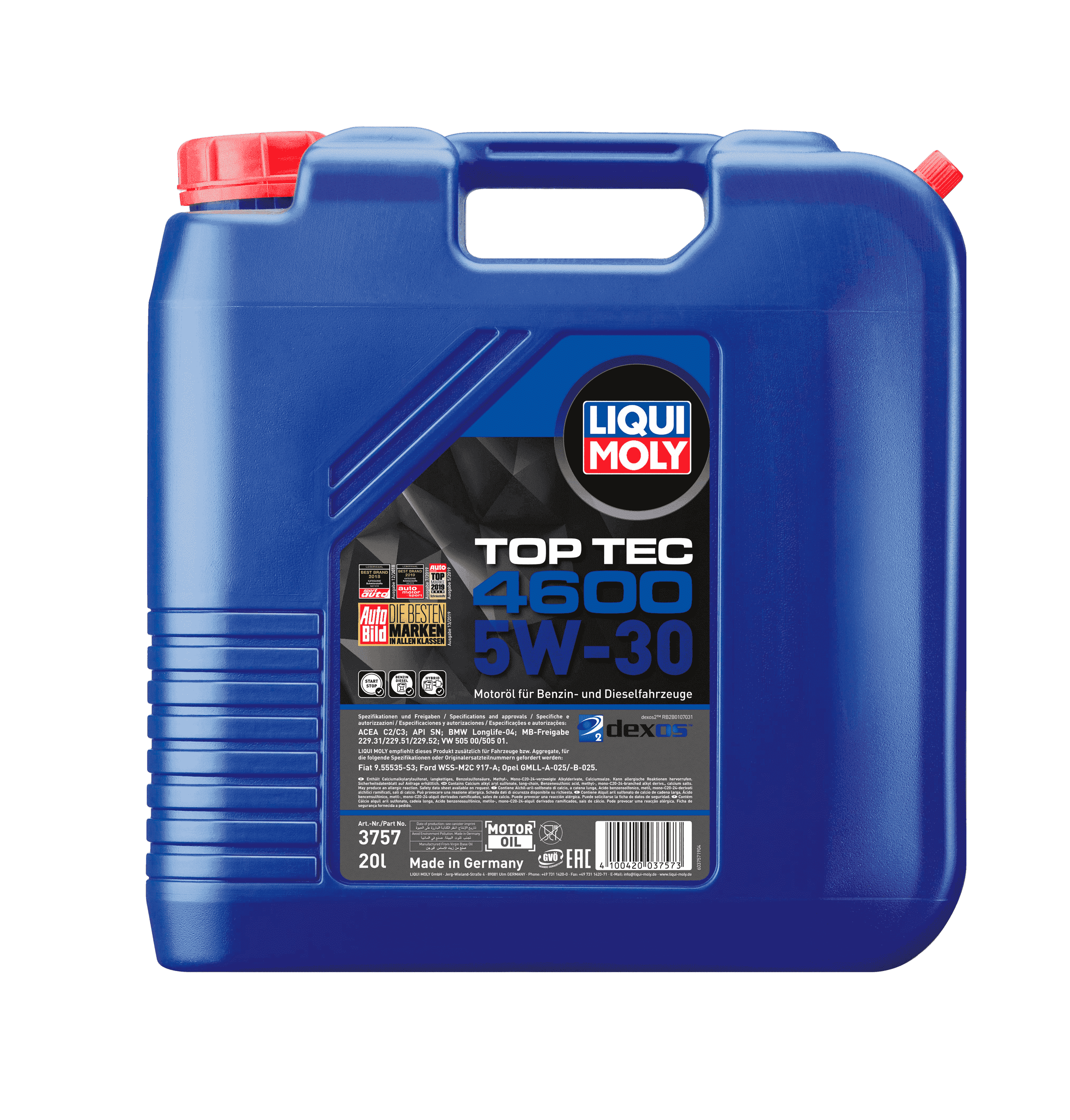 Моторное масло Liqui Moly Top Тес 4600 5W-30, 20л