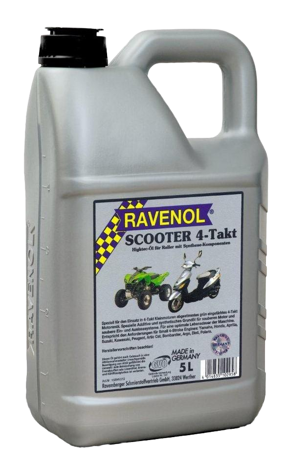 Моторное масло Ravenol SCOOTER 4-Takt Teilsynth., 5л