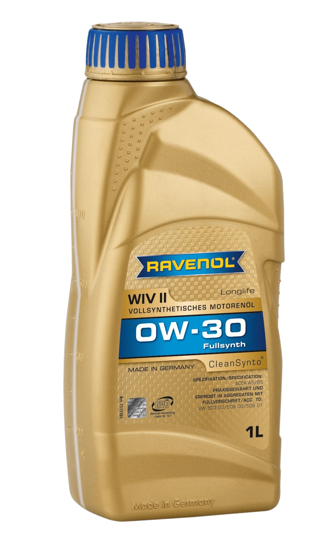 Моторное масло Ravenol WIV II SAE 0W-30, 1л