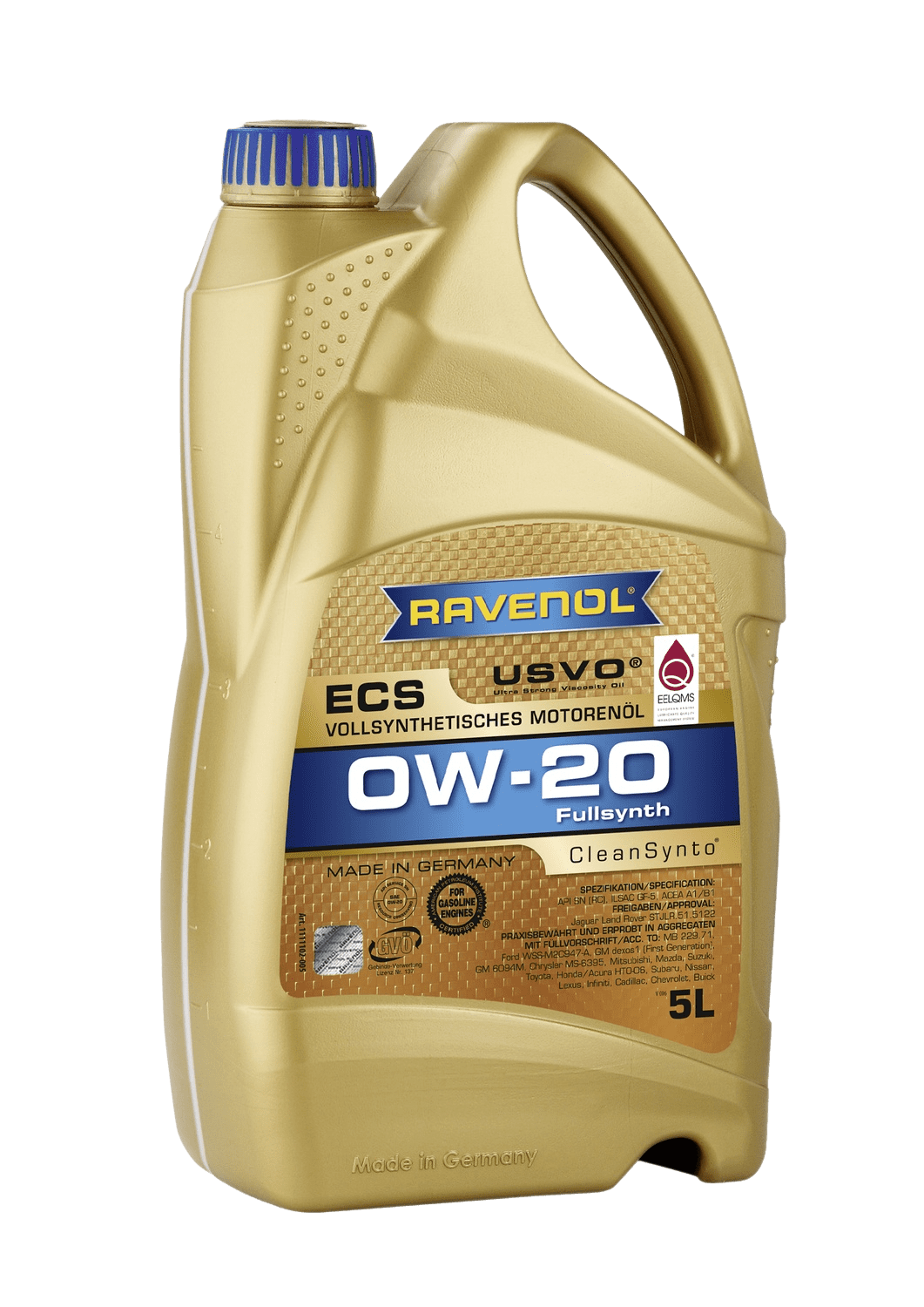 Моторное масло Ravenol ECS EcoSynth SAE 0W-20, 5л