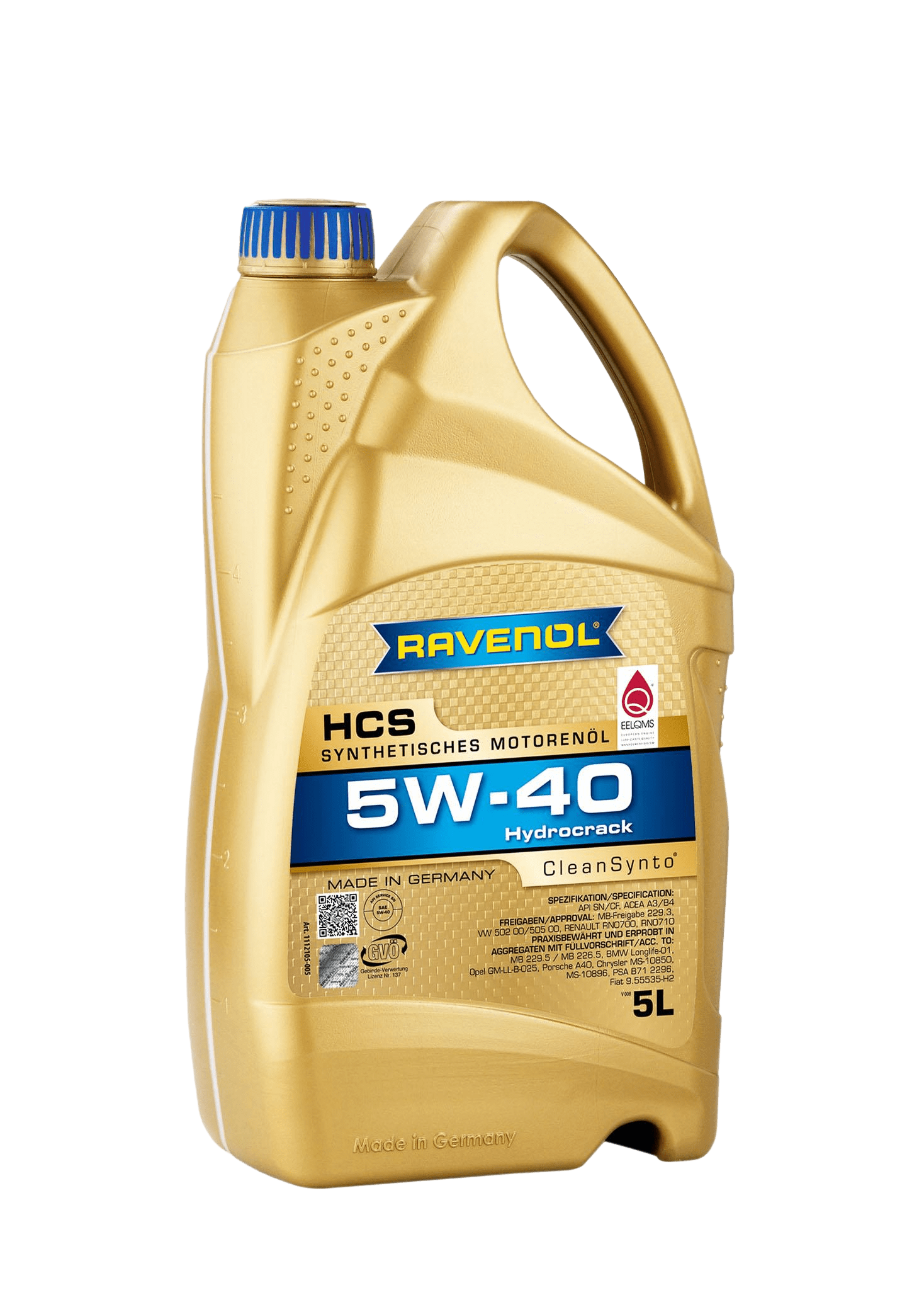 Моторное масло Ravenol HCS SAE 5W-40, 5л