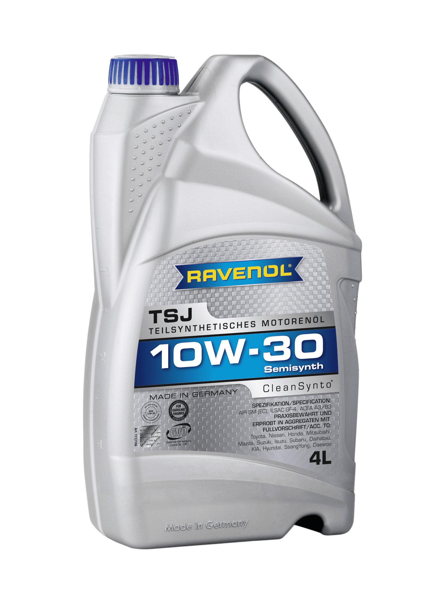 Моторное масло Ravenol TSJ SAE 10W-30, 4л