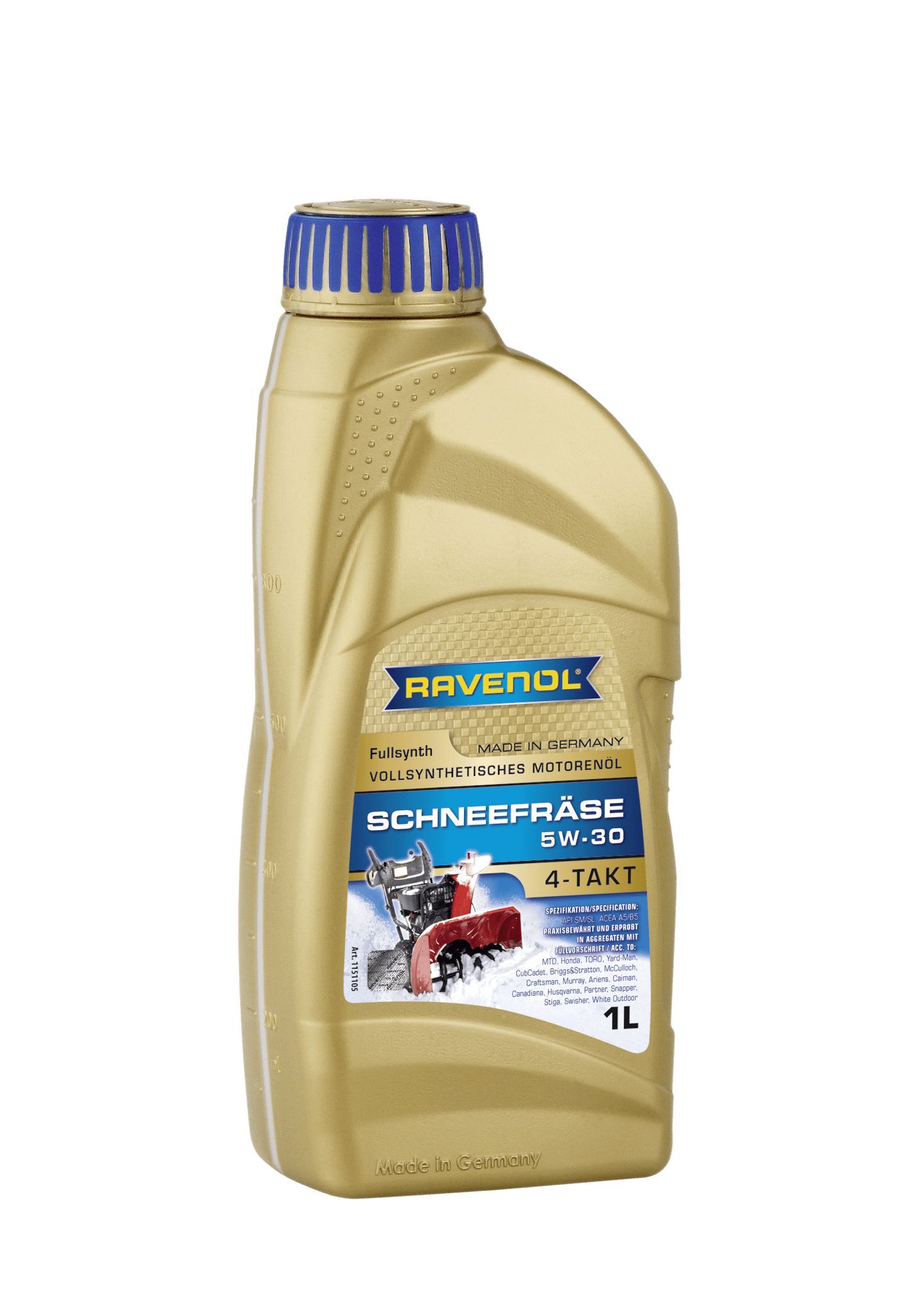 Моторное масло Ravenol Schneefraese 4-Takt SAE 5W-30, 1л