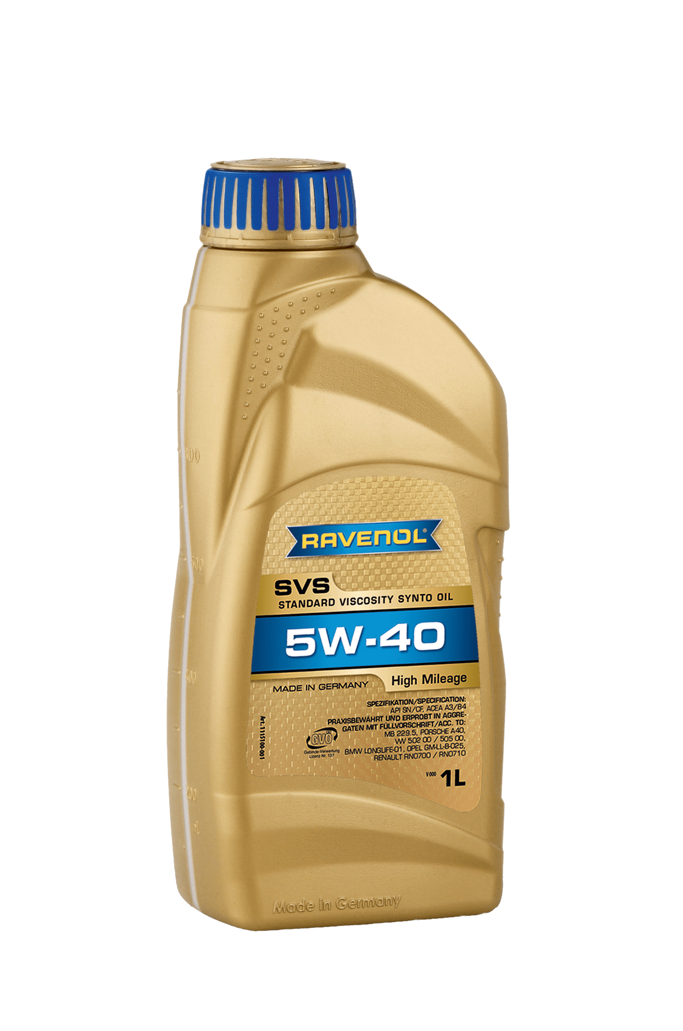 Моторное масло Ravenol SVS Standard Viscosity Synto Oil SAE 5W-40, 1л