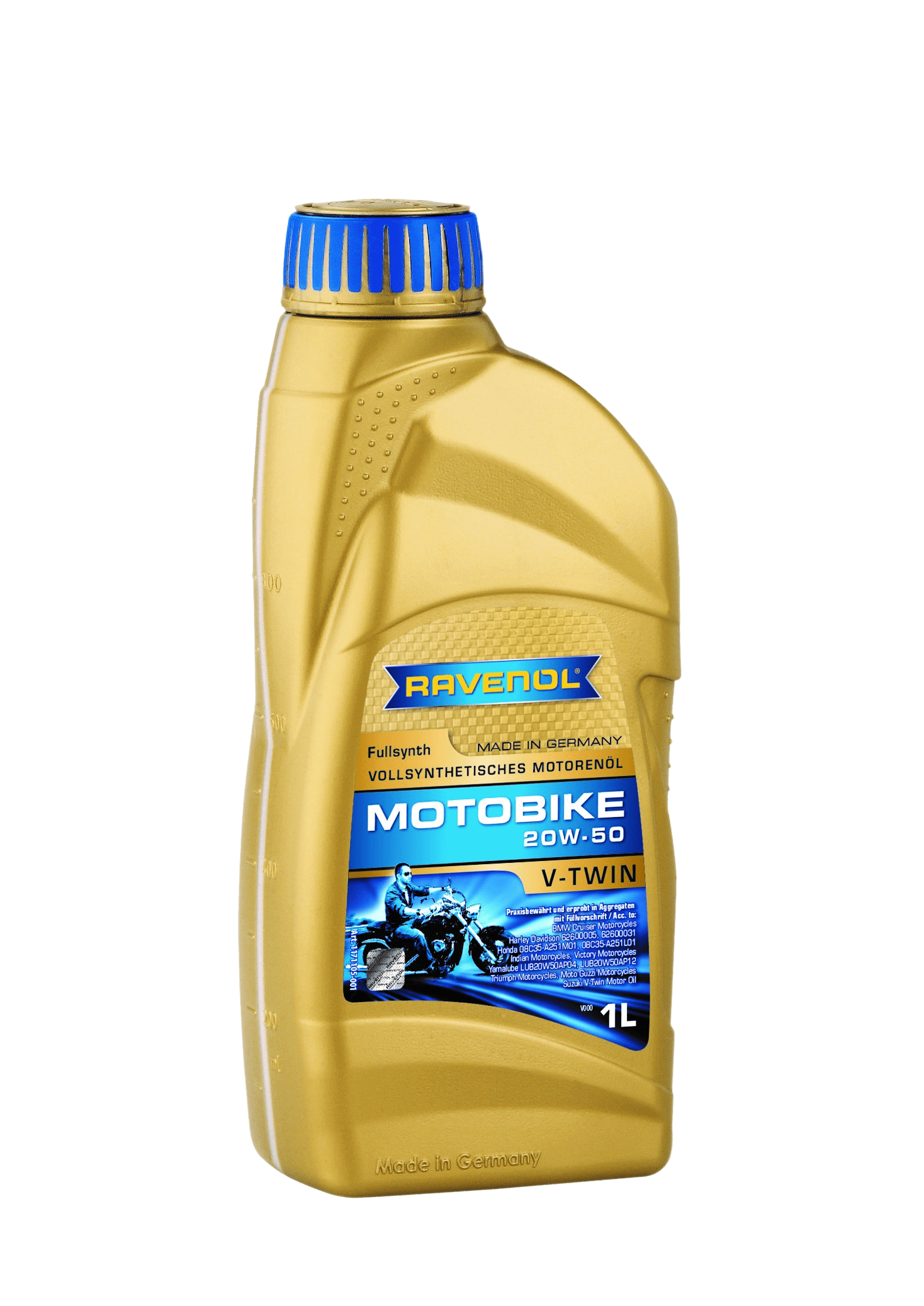 Моторное масло Ravenol Motobike V-Twin SAE 20W-50 Fullsynth, 1л