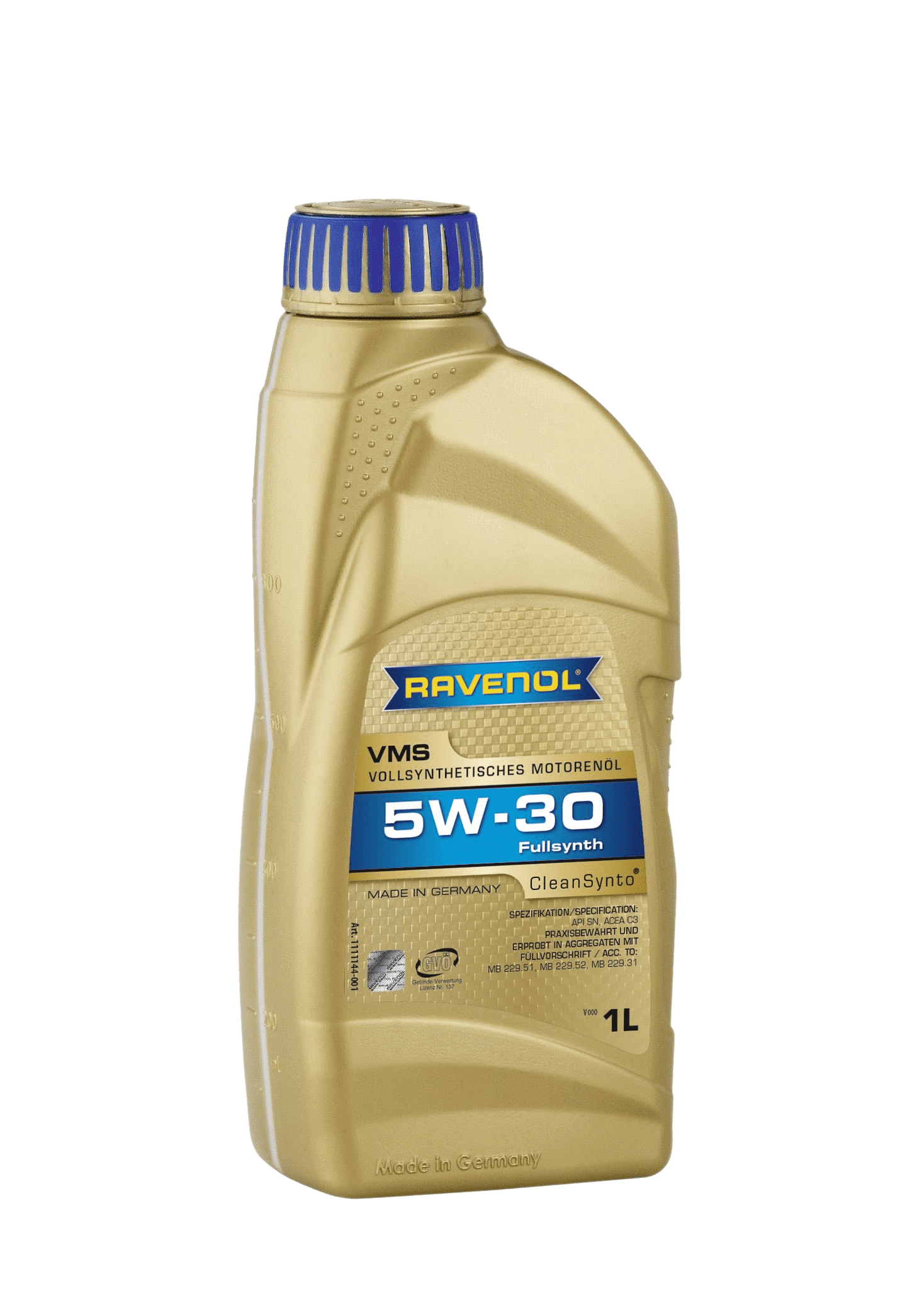 Моторное масло Ravenol VMS SAE 5W-30, 1л