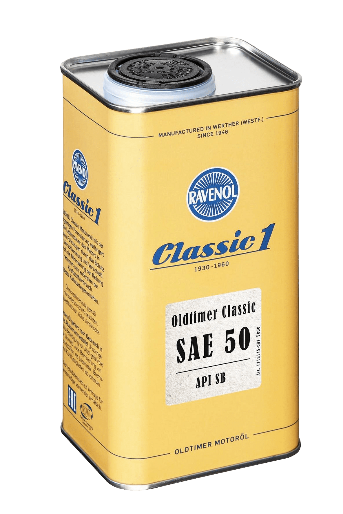 Моторное масло Ravenol Oldtimer Classic , 1л