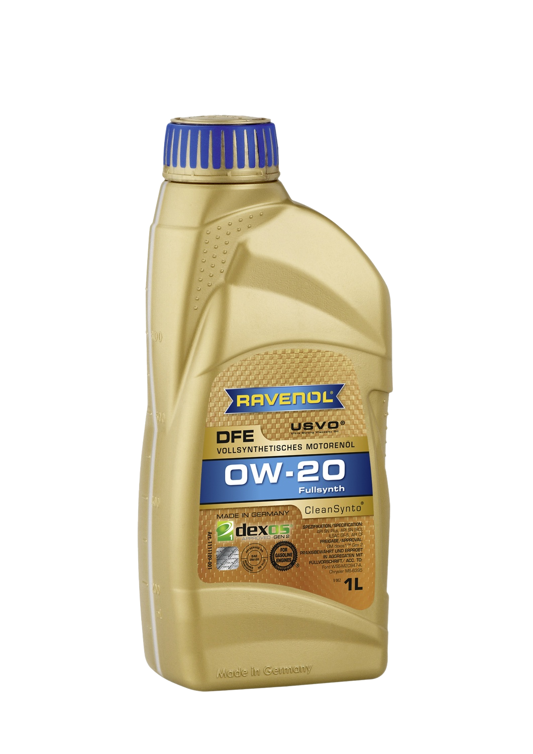 Моторное масло Ravenol DFE SAE 0W-20, 1л