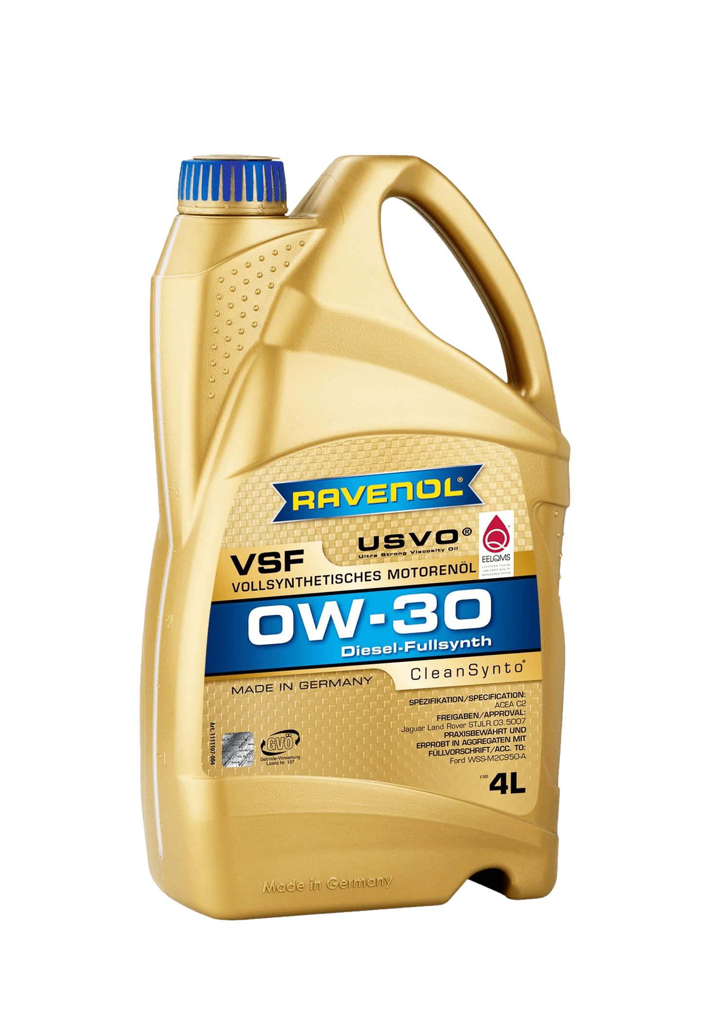 Моторное масло Ravenol VSF SAE 0W-30, 4л
