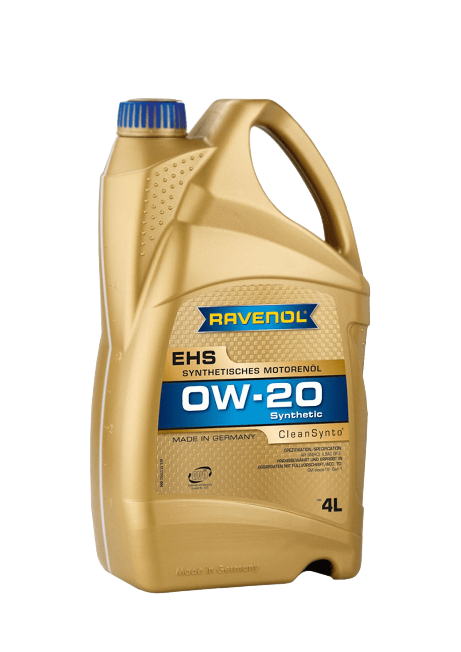Моторное масло Ravenol EHS SAE 0W-20, 4л