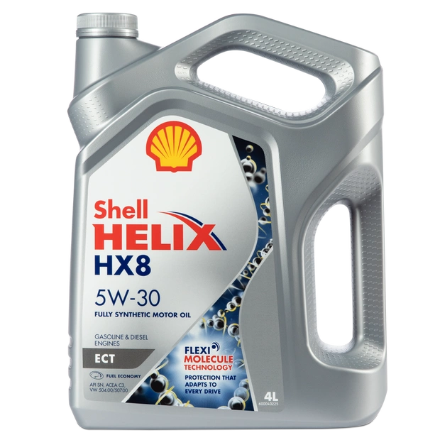 Моторное масло SHELL 5W30 HELIX HX8 ECT, 4л