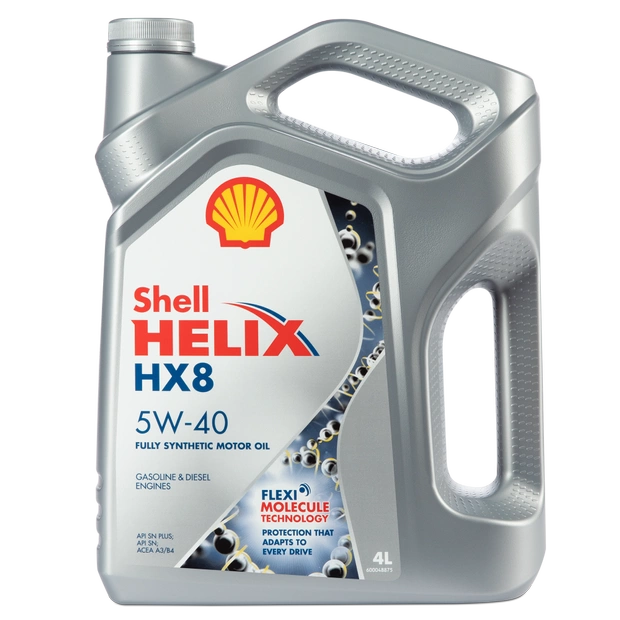 Моторное масло SHELL 5W40 HELIX HX8 SYNTHETIC, 4л