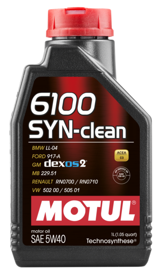 Моторное масло Motul 6100 SYN-CLEAN 5W-40, 1л
