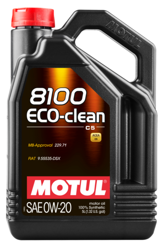 Моторное масло Motul 8100 ECO-CLEAN 0W-20, 5л