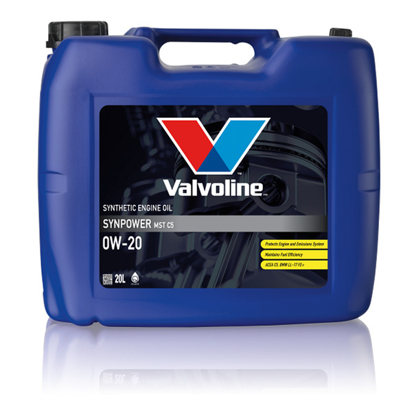Моторное масло Valvoline SynPower MST C5 0W-20, 20л
