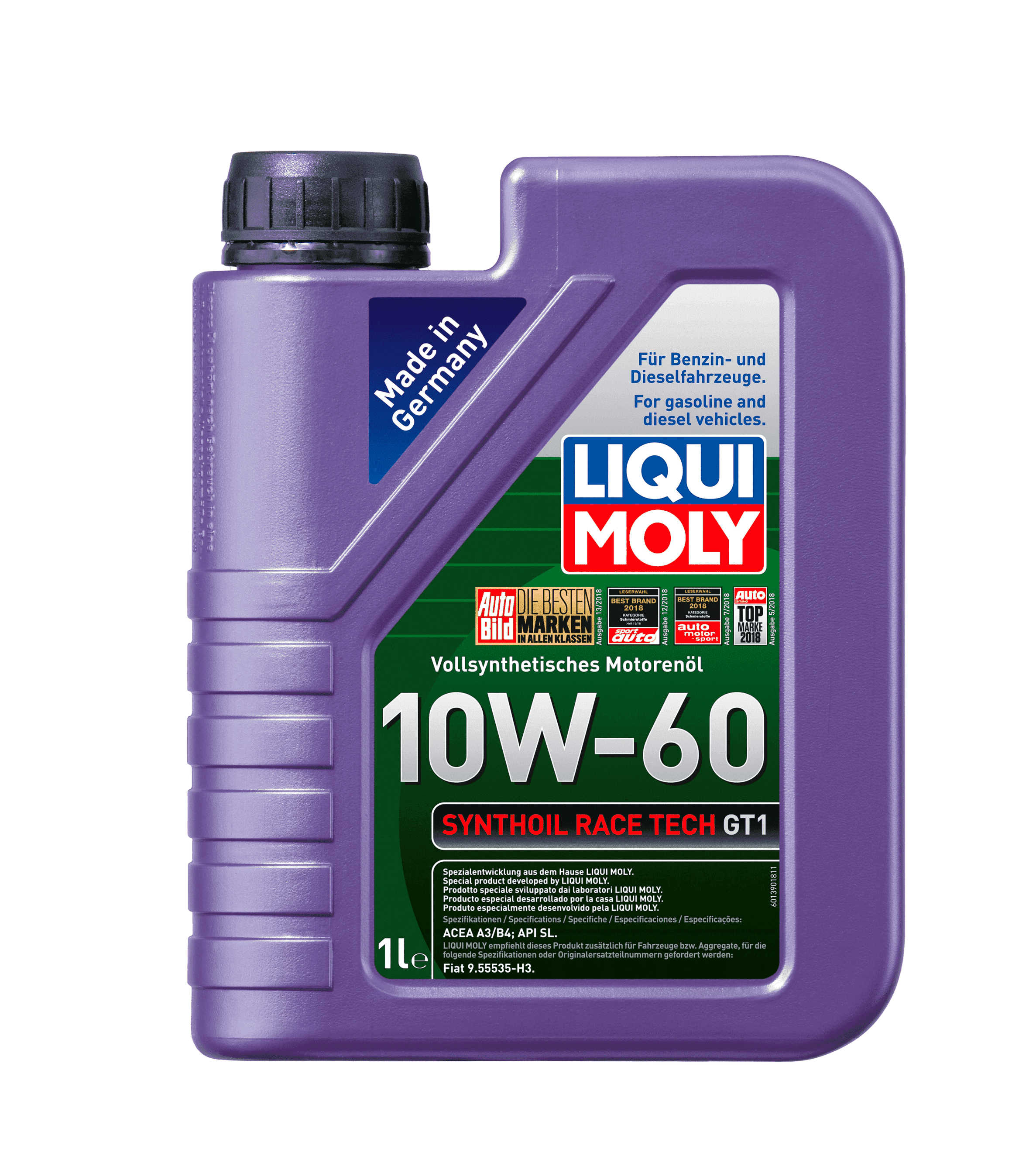 Моторное масло Liqui Moly Synthoil Race Tech GT1 10W-60, 1л