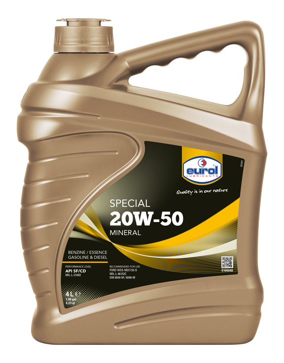Моторное масло Eurol Special 20W-50, 4л