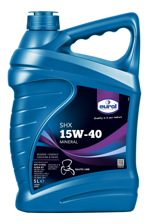Моторное масло Eurol Nautic L. 15W-40 SHX, 5л