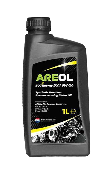 Моторное масло Areol Eco Energy DX1 0W20, 1л