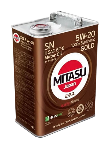 Моторное масло MITASU GOLD SN 5W-20, 4л