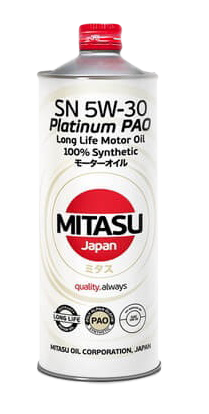 Моторное масло MITASU PLATINUM PAO SN 5W-30, 1л