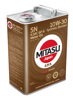 Моторное масло MITASU MOTOR OIL SN 10W-30, 4л