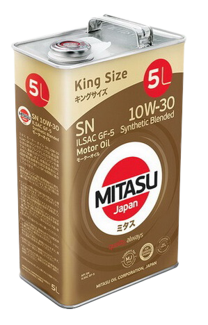 Моторное масло MITASU MOTOR OIL SN 10W-30, 5л