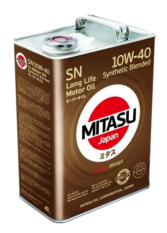 Моторное масло MITASU MOTOR OIL LL SN 10W-40, 4л
