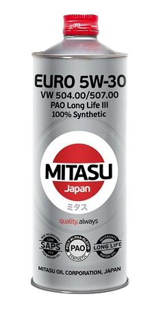 Моторное масло MITASU EURO PAO LL III OIL 5W-30, 1л