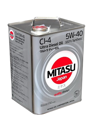 Моторное масло MITASU ULTRA DIESEL CI-4 5W-40, 6л