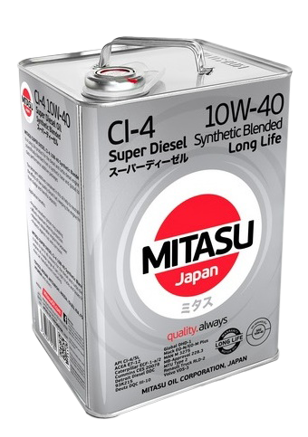 Моторное масло MITASU SUPER LL DIESEL CI-4 10W-40, 6л