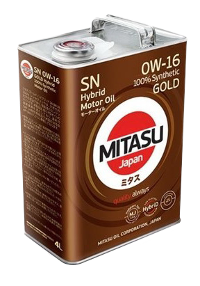 Моторное масло MITASU GOLD HYBRID SN 0W-16, 4л