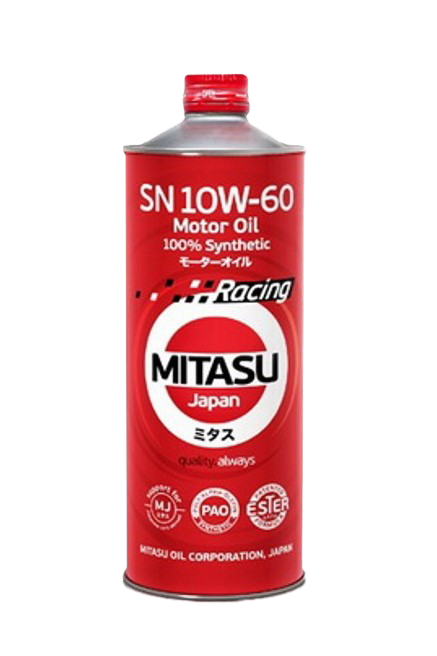 Моторное масло MITASU RACING MOTOR OIL SN 10W-60, 1л