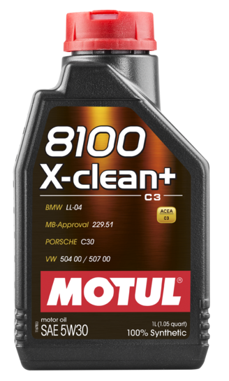 Моторное масло Motul 8100 X-CLEAN+ 5W-30, 1л