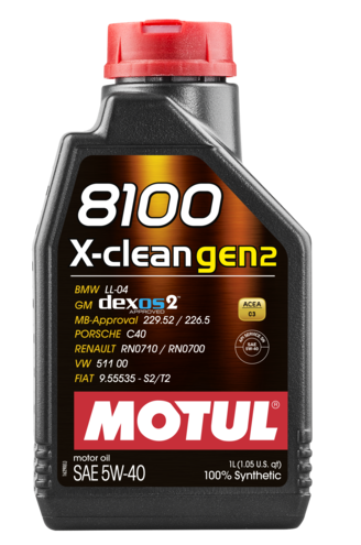 Моторное масло Motul 8100 X-CLEAN GEN2 5W-40, 1л