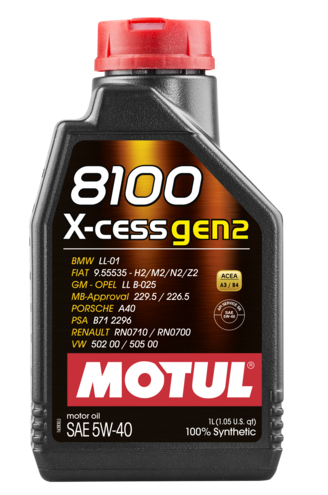 Моторное масло Motul 8100 X-CESS GEN2 5W-40, 1л