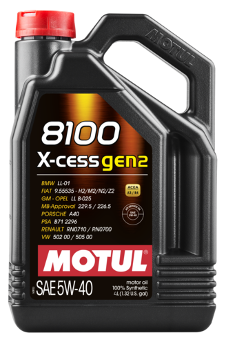 Моторное масло Motul 8100 X-CESS GEN2 5W-40, 4л
