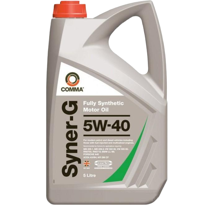 Моторное масло Comma Syner-G 5W-40, 5л