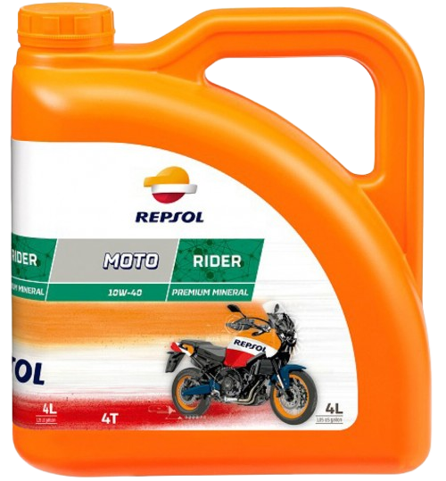 Моторное масло Repsol Moto Rider 4T 10W40, 4л